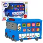 LEAN TOYS Elektrisches Klavier Lernspielzeug für Kleinkinder Blauer Bus