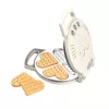 LEAN TOYS Pizza Waffle Set mit Zubehör Küchenaccessoires für Kinder