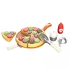 LEAN TOYS Pizza Waffle Set mit Zubehör Küchenaccessoires für Kinder