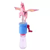 LEAN TOYS Seifenblasen Einhorn mit beweglichen Flügeln Kurbel 23cm Mix