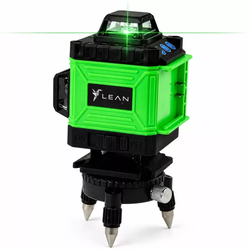 LEAN 4D Flächenlaser 16 Linien Grün mit Tasche und 2 Akkus