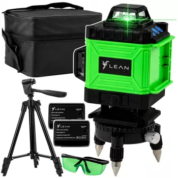 LEAN 4D Flächenlaser 16 Linien Grün mit Tasche und 2 Akkus