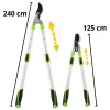 LEAN Teleskop-Gartenschere Astschere mit rutschfesten Griffen 68-92 cm