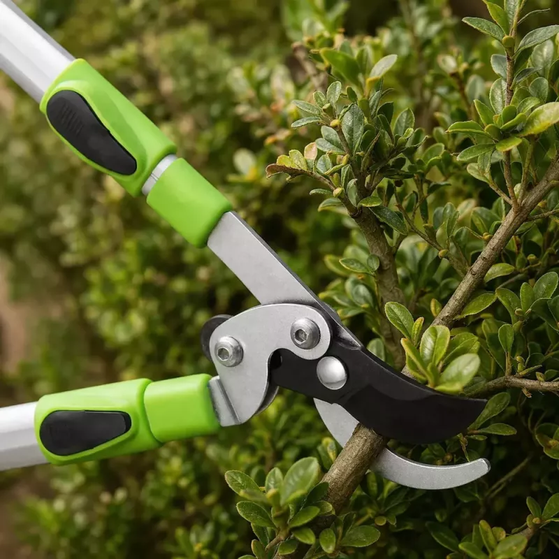 LEAN Teleskop-Gartenschere Astschere mit rutschfesten Griffen 68-92 cm