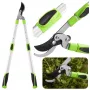 LEAN Teleskop-Gartenschere Astschere mit rutschfesten Griffen 68-92 cm