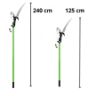 LEAN Teleskop-Astschere und Astsäge 2in1 an einer Stange 125-240 cm