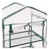 LEAN Mini-Gewächshaus Balkon Garten 4 Metallregale PVC-Folie 69 x 49 x 157 cm