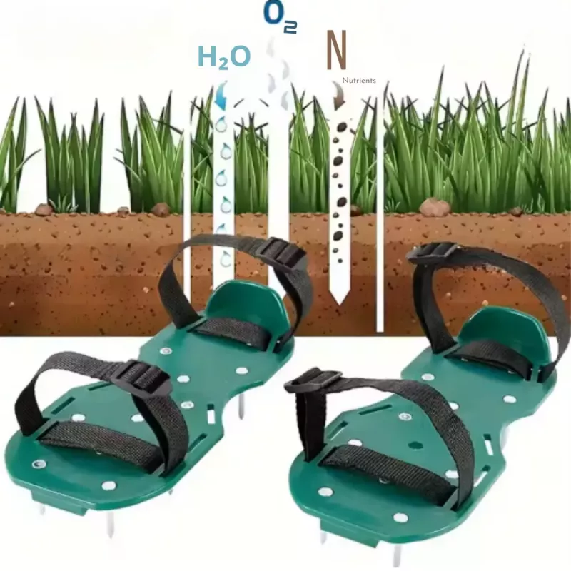 LEAN Aerator Scarifier Schuhüberzüge mit Grasspikes