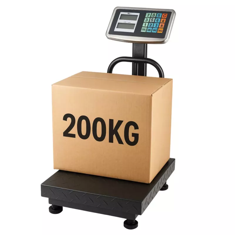 LEAN LCD Elektronische Plattformwaage für Lager, Genauigkeit bis 20 g, 200 kg