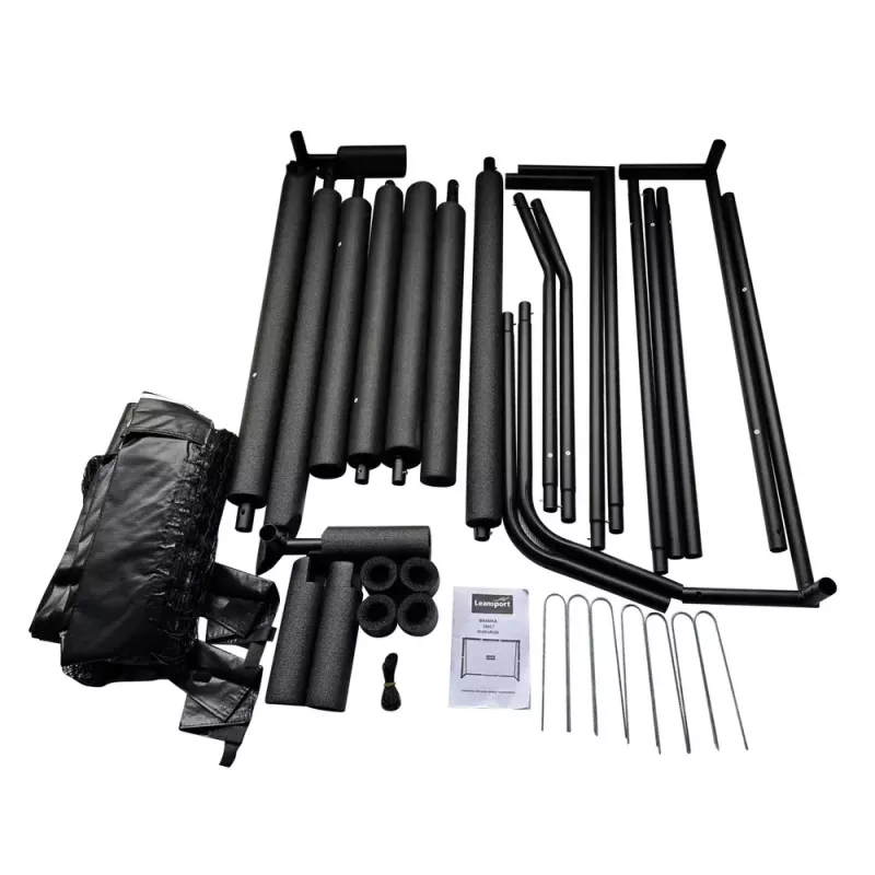LEAN SPORT Tragbares Fußballtor für Kinder Metall 180x120x60cm