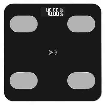 LEAN Elektronische Personenwaage mit Smart Bluetooth Funktion BMI BMR Anwendung