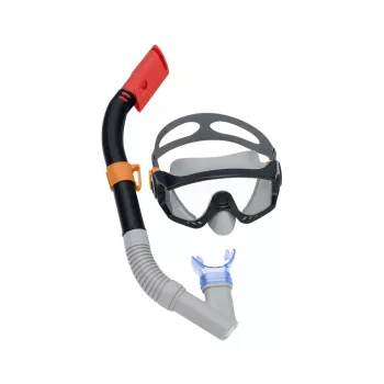 Bestway Tauchset Maske, Schnorchel, Flossen Schwarz 25020