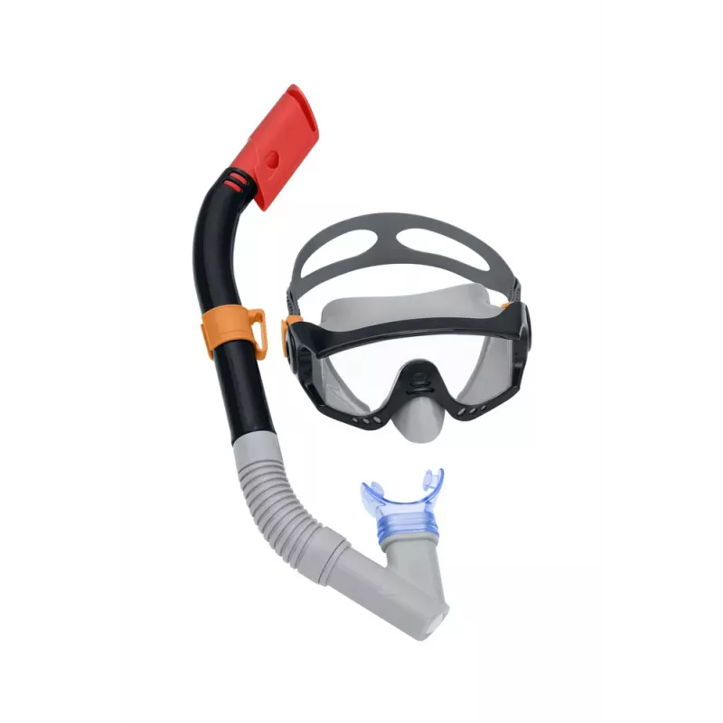 Bestway Tauchset Maske, Schnorchel, Flossen Schwarz 25020