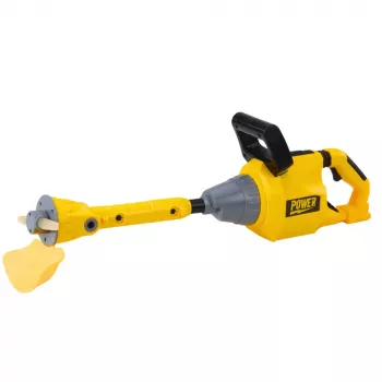LEAN TOYS Kinder-Rasenmäher-Trimmer mit Gummiklinge, Lichtern & Geräuschen
