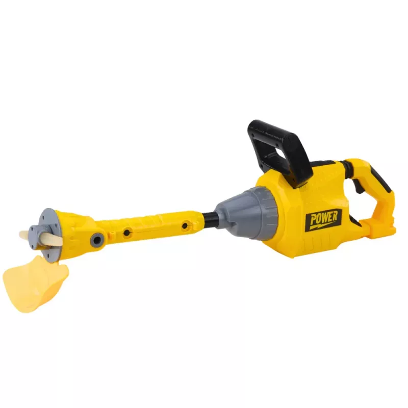 LEAN TOYS Kinder-Rasenmäher-Trimmer mit Gummiklinge, Lichtern & Geräuschen