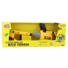 LEAN TOYS Kinder-Rasenmäher-Trimmer mit Gummiklinge, Lichtern & Geräuschen