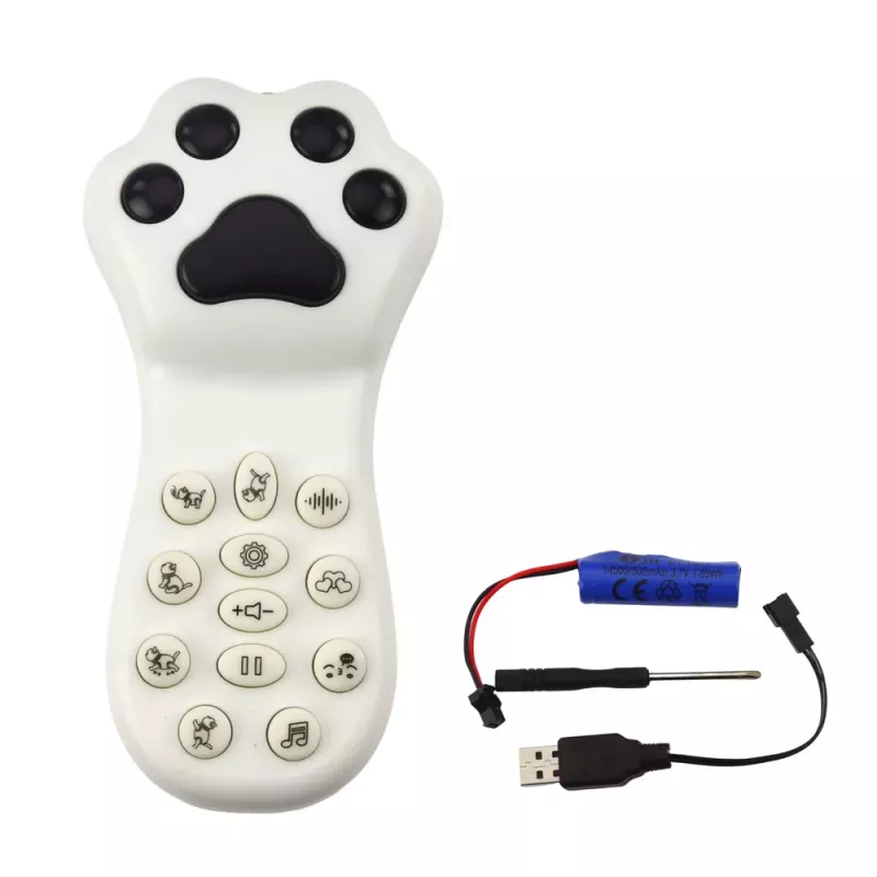 LEAN TOYS Interaktives Roboter-Kätzchen, ferngesteuert, RC-Fernbedienung, Grau