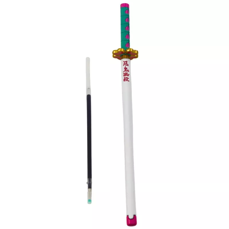 LEAN Katana Schwert Anime Kugelschreiber Metall Schwarz Tinte Nachfüllbar Türkis