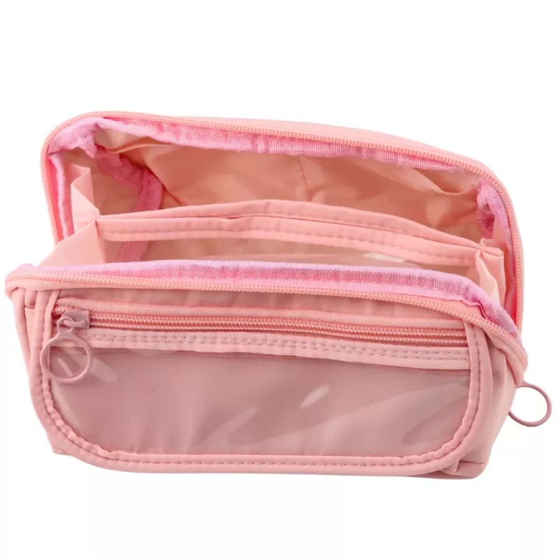 LEAN Federmäppchen Schulset, erweiterbar, geräumig, pink, 20x10 cm