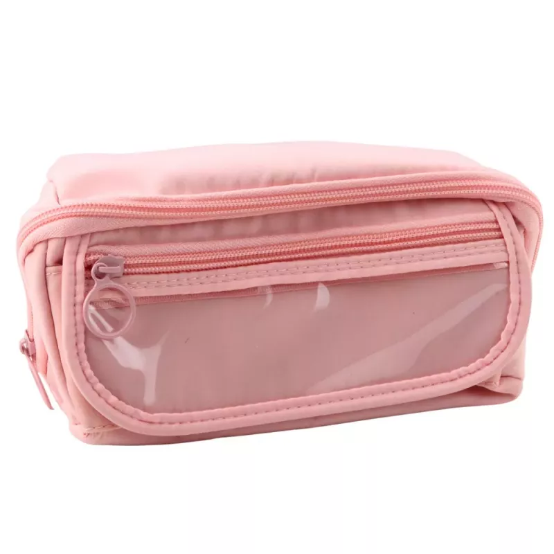 LEAN Federmäppchen Schulset, erweiterbar, geräumig, pink, 20x10 cm