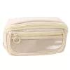 LEAN Federmäppchen Schulset, erweiterbar, geräumig, creme, beige, 20x10 cm