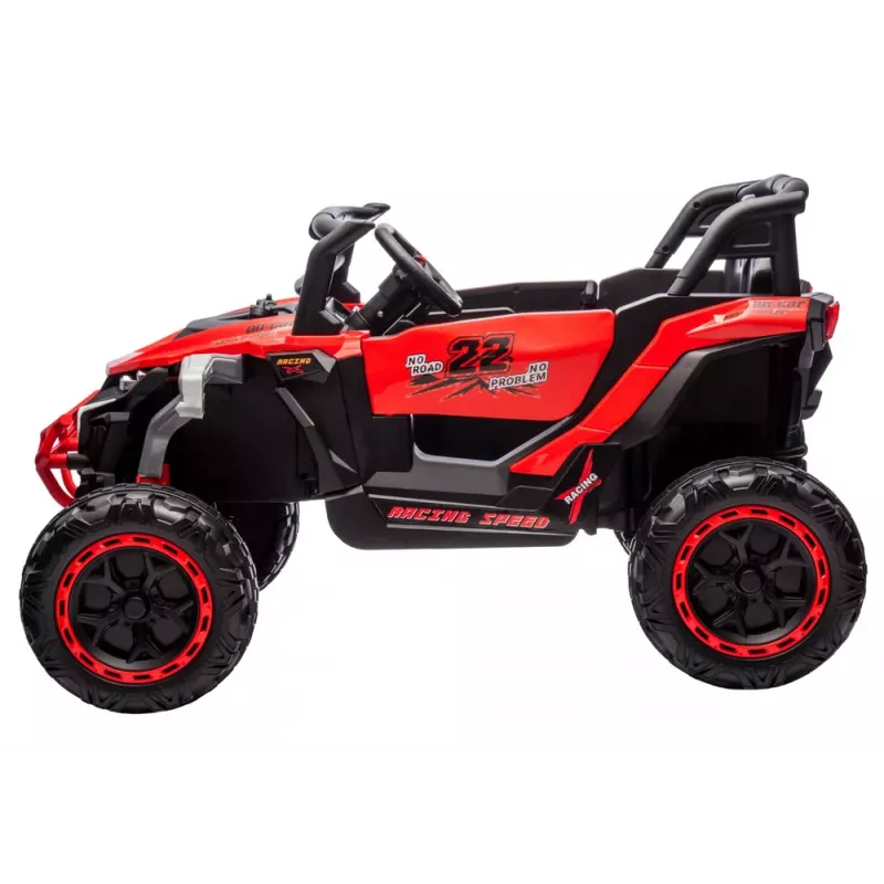 LEAN CARS M1 Rot Batteriebetriebenes Fahrzeug 4x4