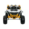 LEAN CARS M3 Gelb und Weiß Batteriebetriebenes Fahrzeug 4x4