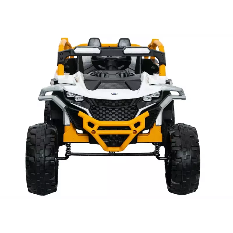 LEAN CARS M3 Gelb und Weiß Batteriebetriebenes Fahrzeug 4x4