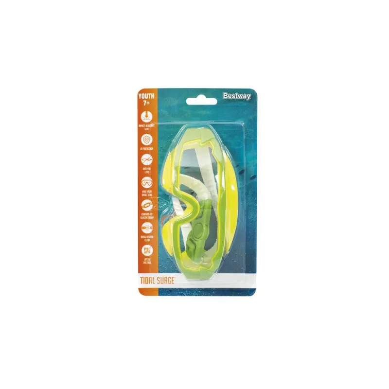 Bestway 21179 Green Schwimmbrille mit UV-Schutz und Antibeschlag