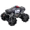 LEAN TOYS RC Polizei Off-Road Auto mit Lichtern und Raucheffekt 1:16