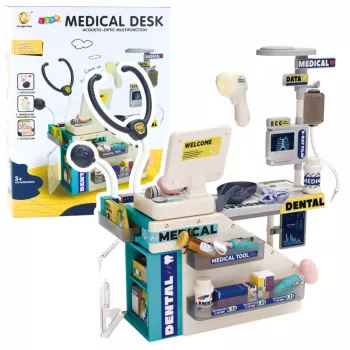 LEAN TOYS Zahnarzt Apotheker Set mit Licht und Sound Zubehör 51 Teile