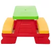 Dorex Kinder-Gartentisch- und Bank-Set Rot 5067
