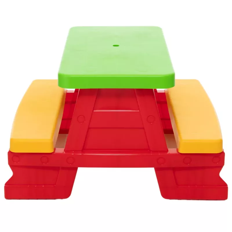 Dorex Kinder-Gartentisch- und Bank-Set Rot 5067