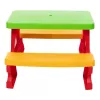 Dorex Kinder-Gartentisch- und Bank-Set Rot 5067