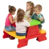 Dorex Kinder-Gartentisch- und Bank-Set Rot 5067