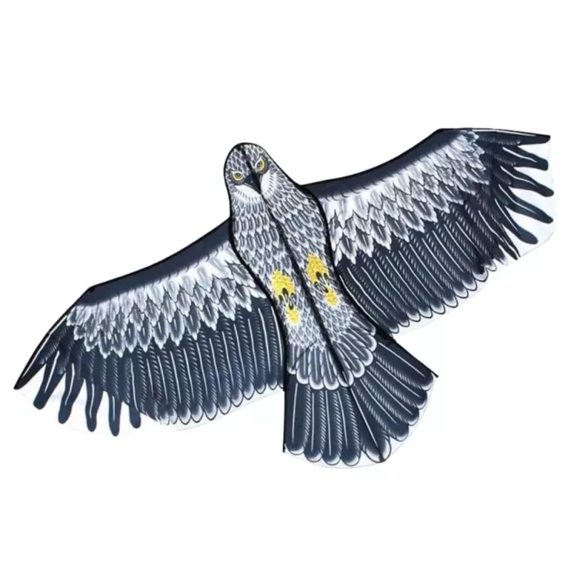 LEAN TOYS Adler-förmiger Drachen mit Seilgriff 150 x 70 cm