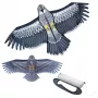LEAN TOYS Adler-förmiger Drachen mit Seilgriff 150 x 70 cm