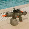 LEAN TOYS Elektrische Wasserpistole M416 mit beleuchtetem Visier 450 ml 8-10 m