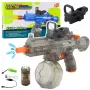 LEAN TOYS Elektrische Wasserpistole M416 mit beleuchtetem Visier 450 ml 8-10 m