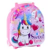 LEAN TOYS Beauty Set Schminktisch im Koffer 2 in 1 Zubehör Einhorn Pink