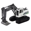 LEAN TOYS ferngesteuerter RC Crawler Bagger mit Licht und Sound, Weiß, Maßstab 1:24