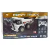 LEAN TOYS RC-Fernlenk-Kipper mit Licht und Sound Weiß 1:24