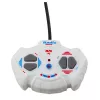 LEAN TOYS ferngesteuerter Bau-Bagger RC Lichter Weiß 1:30