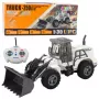 LEAN TOYS ferngesteuerter Bau-Bagger RC Lichter Weiß 1:30