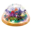 LEAN TOYS DIY Dinosaurier-Terrarium Kreativset mit Kuppel-Nachtlicht