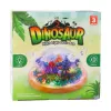 LEAN TOYS DIY Dinosaurier-Terrarium Kreativset mit Kuppel-Nachtlicht