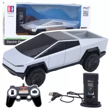 Double E Fernsteuerung Auto RC Pickup Truck LED-Leuchten Silber 1:16 4WD 2,4 GHz