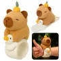 LEAN TOYS Plüsch-Selbstspannendes Armband Gans mit Capybara