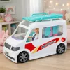 LEAN TOYS Mobile Hospital Ambulance mit Trage 2in1 Puppenarzt Zubehör