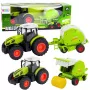LEAN TOYS RC-Fernbedienungstraktor mit Ballenpresse, landwirtschaftlicher Traktor 1:24